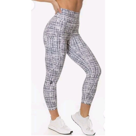 P’tula Alainah III Pocket Legging in Dynamic Gray White High Rise Women Small - Picture 1 of 10
